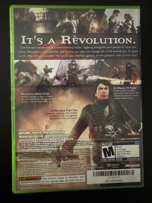 Fable III – Xbox 360 (Complete in Box, Pre-Owned)