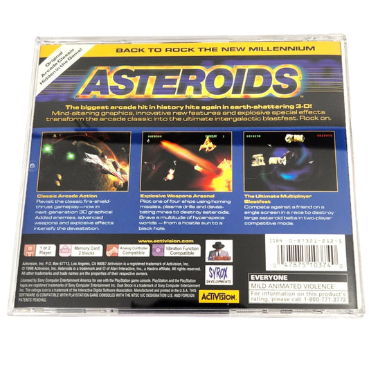 Asteroids – PS1 (Complete in Box, Pre-Owned)