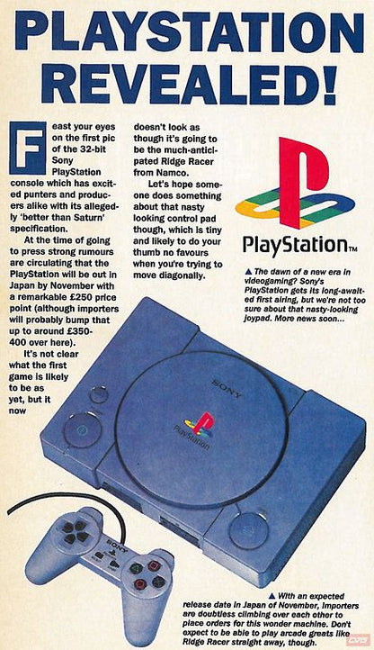 Original Sony PlayStation 1 Console | Manual, Controller & Memory Card